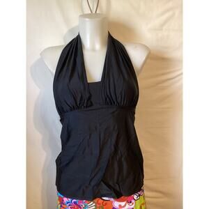 4059 NWT Bikini Bay 51D CTBL Black Cup Size 3 Way Tankini Top Size 6